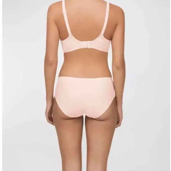 Chantelle C Jolie Comfort Convertible T-Shirt Bra 38DD Nude Rose - Picture 3 of 8